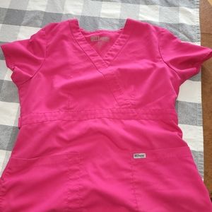 Pink Grey's Anatomy Scrub Top
